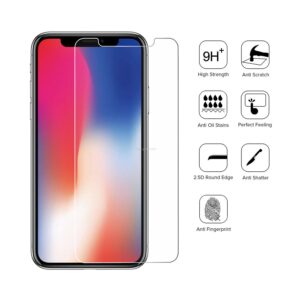 ⁦מגן מסך מזכוכית מחוסמת נגד שבר ושריטות אייפון X/XS⁩ – תמונה ⁦2⁩