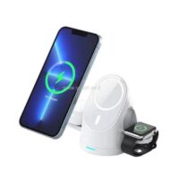 <b> מטען אלחוטי 3 ב-1 למוצרי אפל</b> עם MAGSAFE מבית Essentials