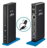 תחנת עגינה HDMI כפול בחיבור USB 3.0/USB-C