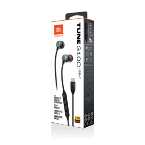 ⁦אוזניות  TUNE T310C jbl- שחור / לבן⁩ – תמונה ⁦4⁩