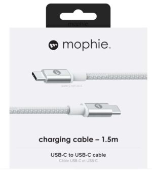 ⁦כבל Type C -ל Type C טעינה/סנכרון Mophie אורך <b>3 מטר</b>⁩ – תמונה ⁦3⁩