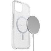 מגן אוטרבוקס סימטרי לאייפון 14 עם MagSafe - שקוף נצנים