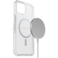 מגן אוטרבוקס סימטרי לאייפון 14 <b>PRO</b> עם MagSafe - שקוף נצנצים