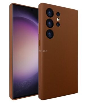 ⁦מגן  גלקסי דמוי עור  <b>S24 ULTRA</b> דגם Grip case Gold  <b>Magsafe </b> במגוון צבעים.⁩ – תמונה ⁦5⁩