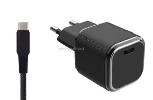 מטען בית מהיר + כבל <b>65W Type c</b>GaN II  מחברת PUREGEAR
