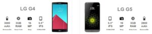 מה ההבדלים העיקריים LG G4 ל LG G5?