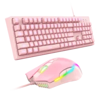 סט מקלדת ועכבר  G25/CW905 PINK ONIKUMA